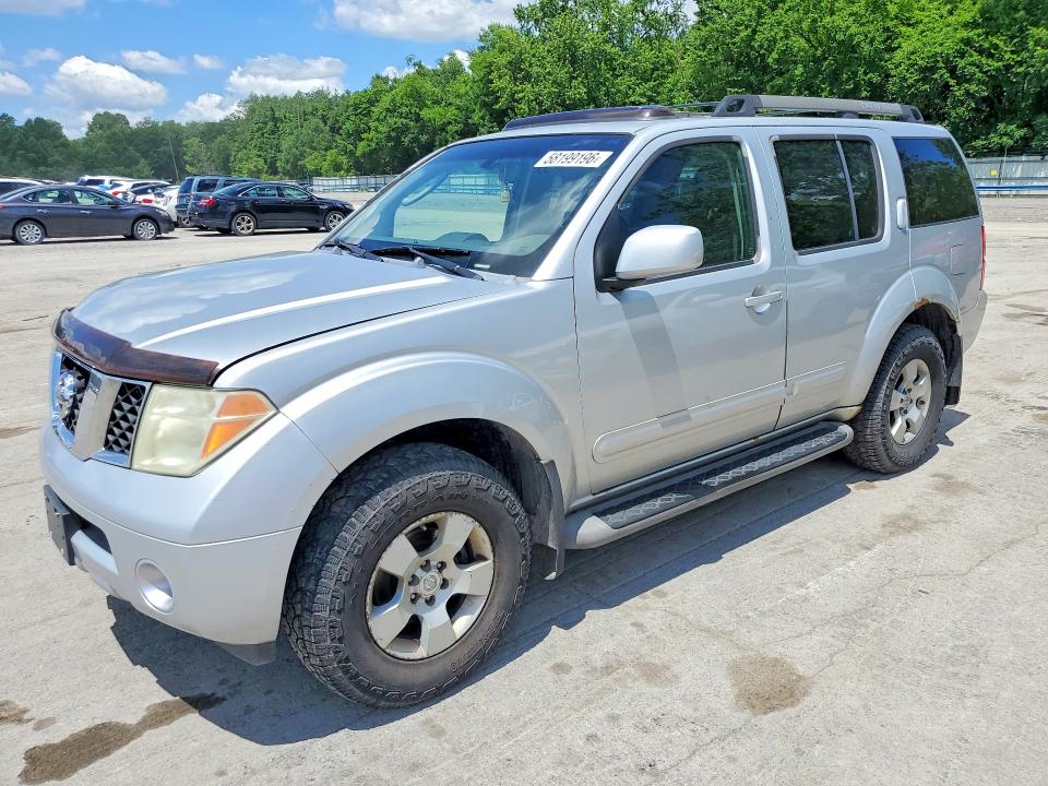 2005 Nissan Pathfinder VIN 5N1AR18W95C750636 COPART salvage auction — UNDERCARRIAGE, Pa - Certificate Of Salvage, sold $500 on 2026-07-02 (photo 1)