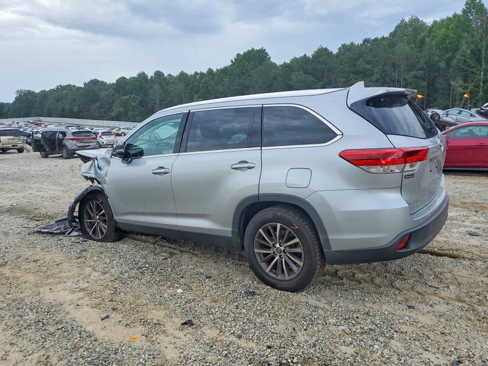 2019 Toyota Highlander VIN 5TDKZRFH5KS572326 COPART salvage auction — FRONT END, Ga - Cert Of Title-Salvage, sold $3,250 on 2026-07-29 (photo 2)