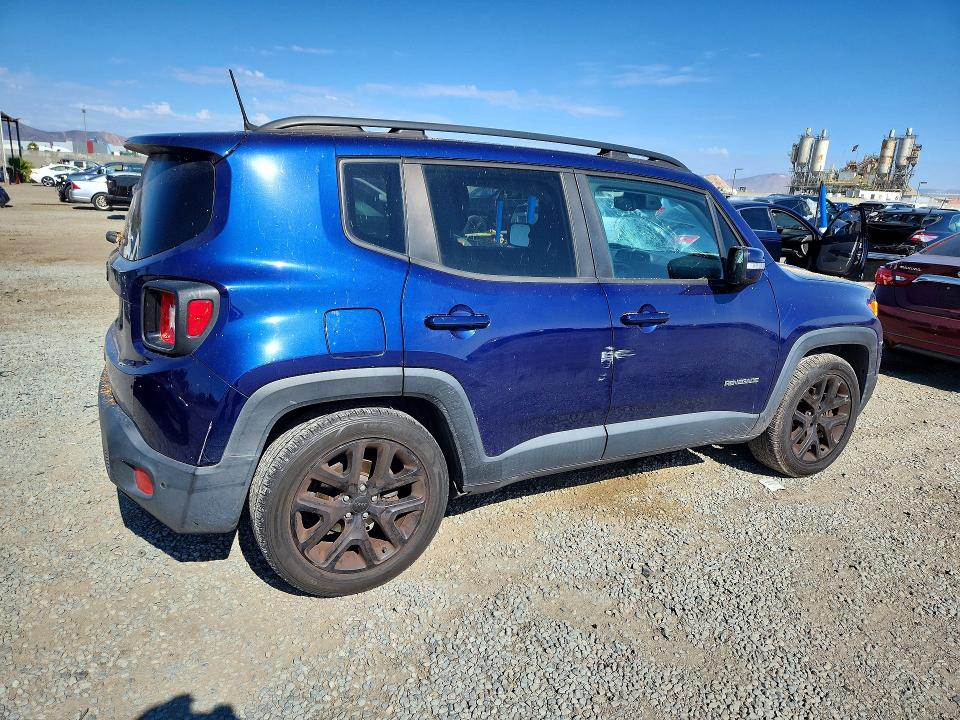 2018 Jeep Renegade VIN ZACCJABB5JPH06178 COPART salvage auction — FRONT END, Ca - Salvage Certificate, sold $1,750 on 2026-07-28 (photo 3)