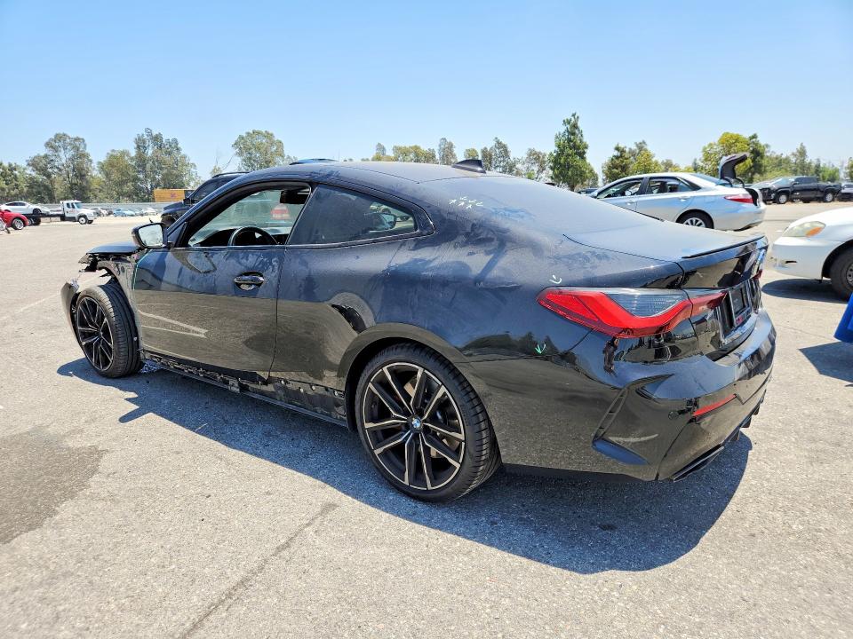2022 BMW M4 VIN WBA83AP01NCK03374 COPART salvage auction — FRONT END, Ca - Salvage Certificate, sold $16,400 on 2026-08-27 (photo 2)