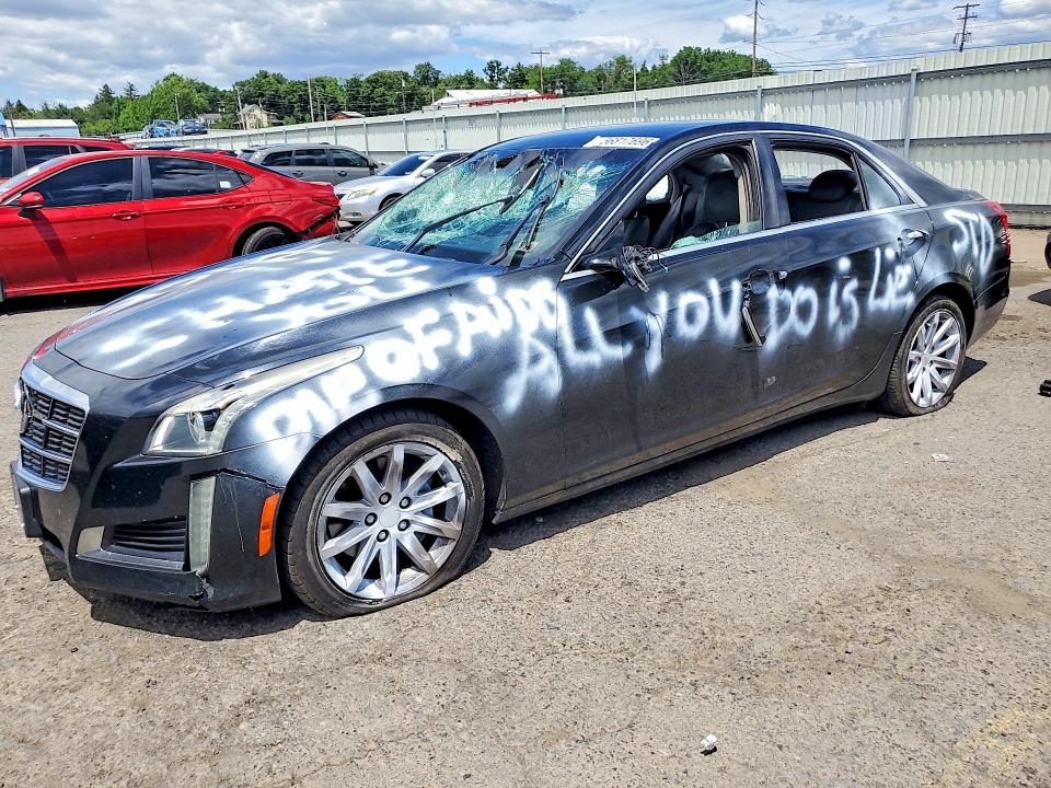 2014 Cadillac Cts VIN 1G6AP5SX5E0192260 COPART salvage auction — VANDALISM, Pa - Certificate Of Salvage, sold $725 on 2026-07-10 (photo 1)