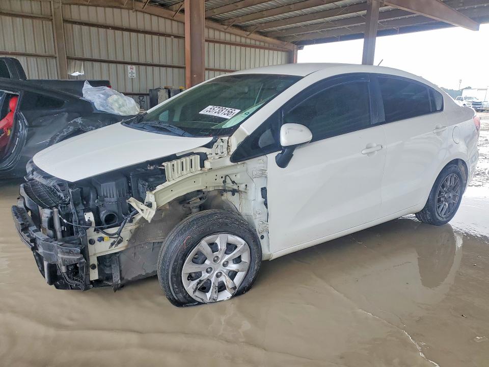 2016 Kia Rio VIN KNADM4A34G6638231 COPART salvage auction — FRONT END, Tx - Salvage Vehicle Title, sold $875 on 2026-07-31 (photo 1)