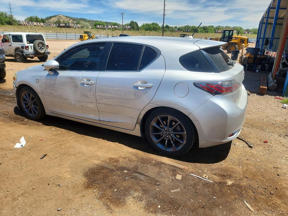 2012 Lexus Ct VIN JTHKD5BH7C2074889 COPART salvage auction — FRONT END, CO - SALVAGE TITLE, sold $2,500 on 2026-07-27 (photo 2)