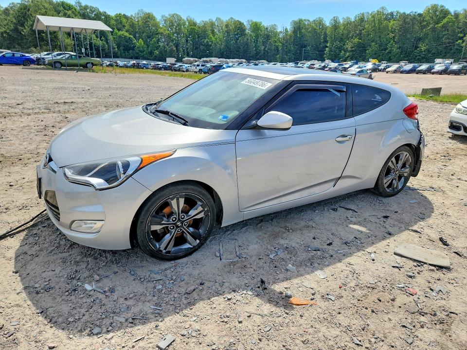 2016 Hyundai Veloster VIN KMHTC6AD9GU273008 COPART salvage auction — FRONT END, Va - Cert Of Title - Salvage, sold $1,150 on 2026-07-13 (photo 1)