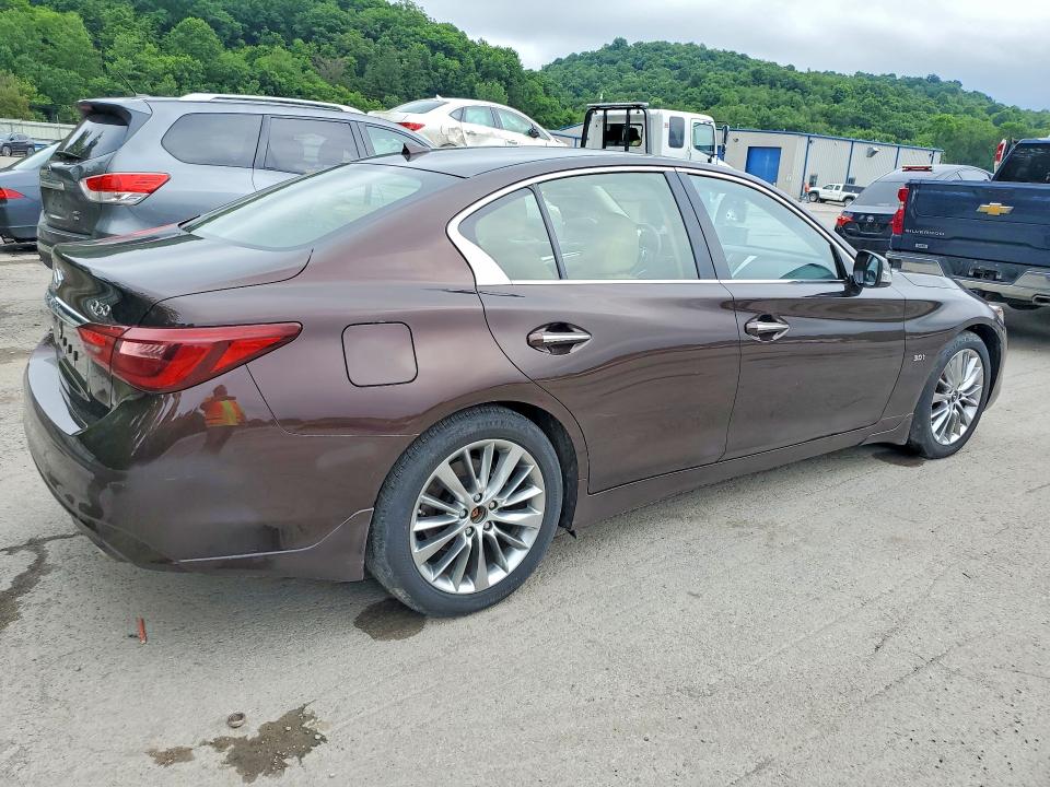 2019 Infiniti Q50 VIN JN1EV7AR2KM590200 COPART salvage auction — WATER/FLOOD, Pa - Certificate Of Salvage, sold $4,250 on 2026-07-02 (photo 3)