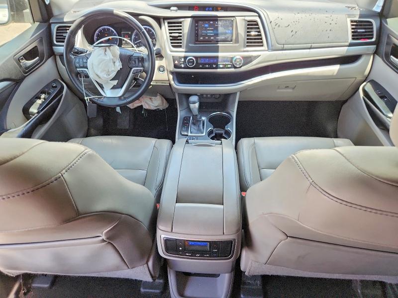 2018 Toyota Highlander VIN 5TDKZRFH3JS544474 COPART salvage auction — FRONT END, Az - Cert Of Title - Salvage, sold $5,200 on 2026-07-06 (photo 8)