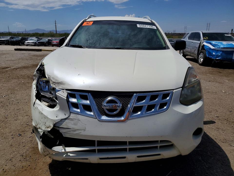 2015 Nissan Rogue VIN JN8AS5MT2FW671583 COPART salvage auction — FRONT END, Id - Salvage Certificate Of Title, sold $375 on 2026-07-17 (photo 5)