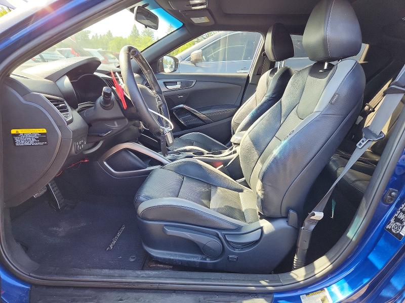 2016 Hyundai Veloster VIN KMHTC6AE1GU273450 COPART salvage auction — SIDE, On - Permit Rebuilt - Unfit, sold $1,300 on 2026-07-28 (photo 7)