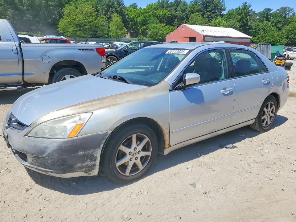 2003 Honda Accord VIN 1HGCM66503A098096 COPART salvage auction — ENGINE BURN, Ma - Certificate Of Title, sold $350 on 2026-07-02 (photo 1)