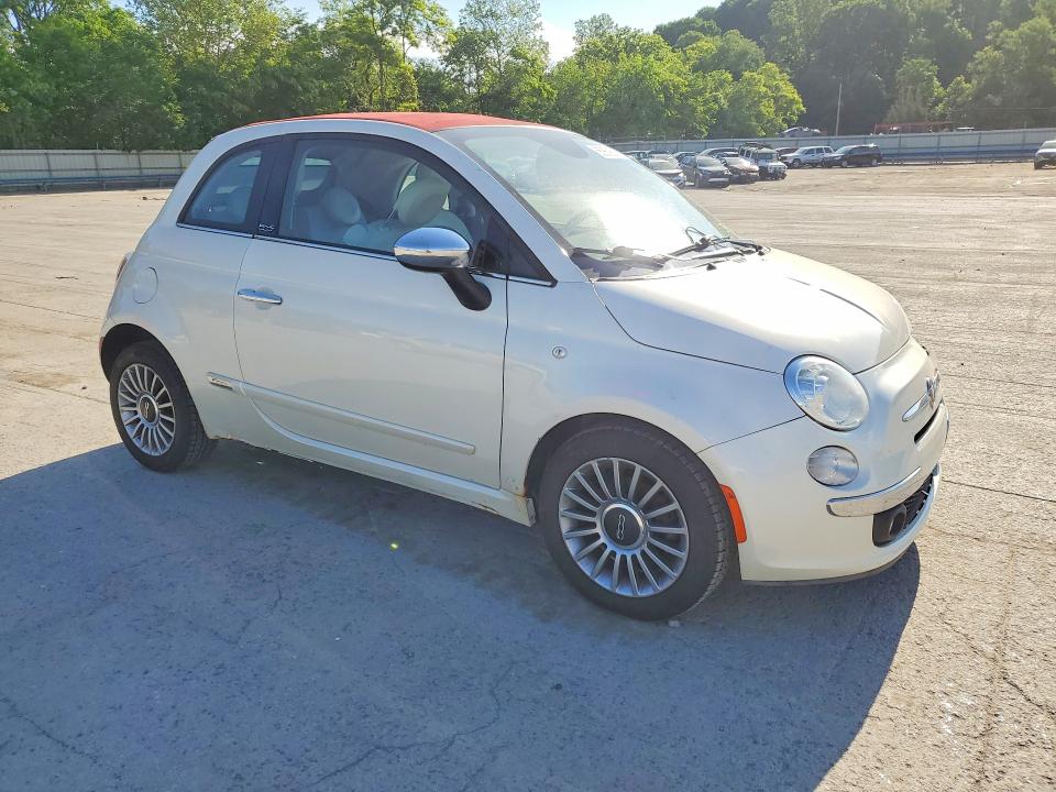 2014 Fiat 500 VIN 3C3CFFER0ET239973 COPART salvage auction — FRONT END, Pa - Certificate Of Salvage, sold $550 on 2026-07-09 (photo 4)