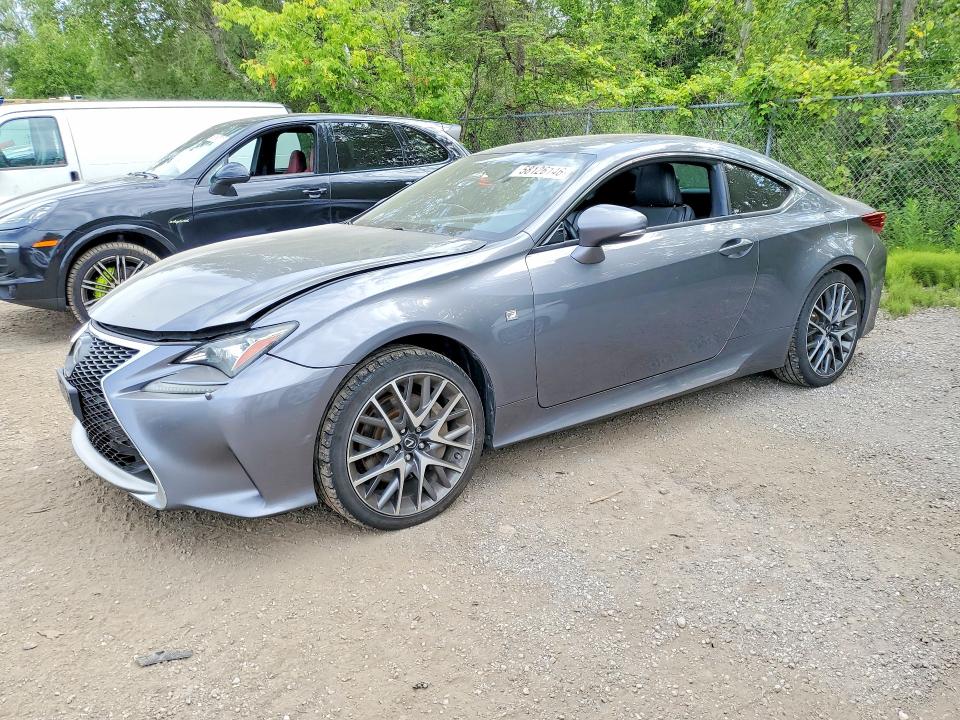 2015 Lexus Rc 350 VIN JTHSE5BC5F5000438 COPART salvage auction — FRONT END, On - Permit No Brand - Unfit, sold $5,200 on 2026-07-09 (photo 1)