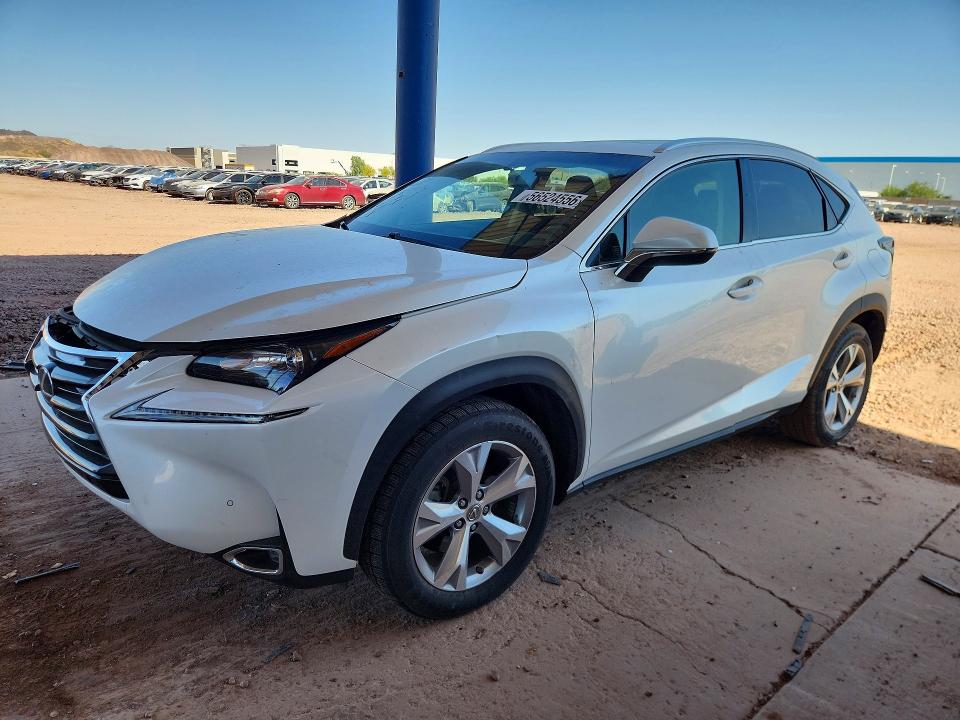2017 Lexus Nx VIN JTJYARBZ8H2065059 COPART salvage auction — FRONT END, Az - Cert Of Title - Salvage, sold $4,900 on 2026-07-30 (photo 1)