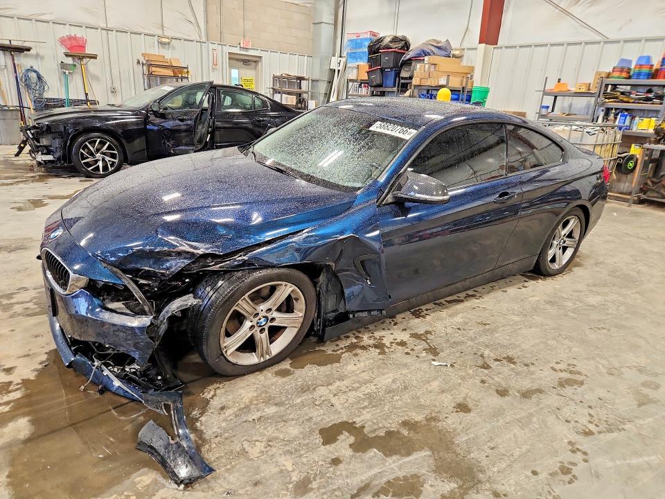 2015 BMW 4 series VIN WBA3N9C57FK247066 COPART salvage auction — FRONT END, Wi - Certificate Of Title, sold $2,100 on 2026-07-21 (photo 1)
