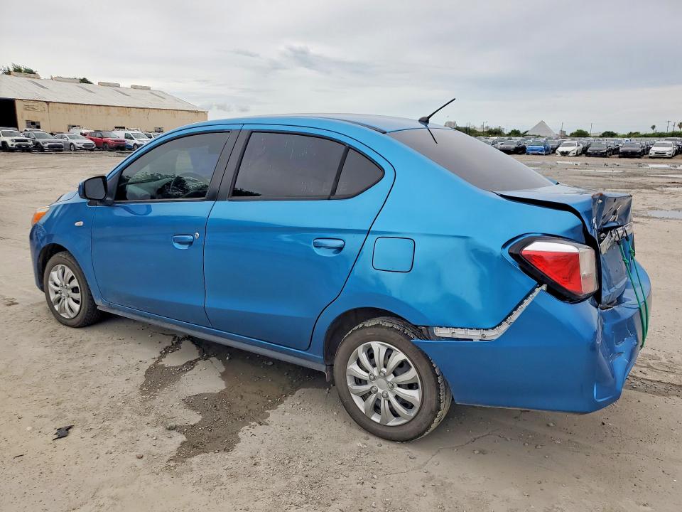 2022 Mitsubishi Mirage VIN ML32FUFJ4NHF07223 COPART salvage auction — REAR END, Tx - Salvage Vehicle Title, sold $2,100 on 2026-07-28 (photo 2)