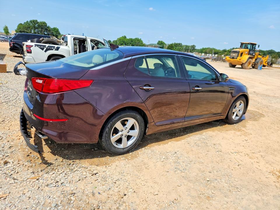 2014 Kia VIN 5XXGM4A79EG259324 COPART salvage auction — REAR END, Ar - Certificate Of Title (P), sold $500 on 2026-07-22 (photo 3)