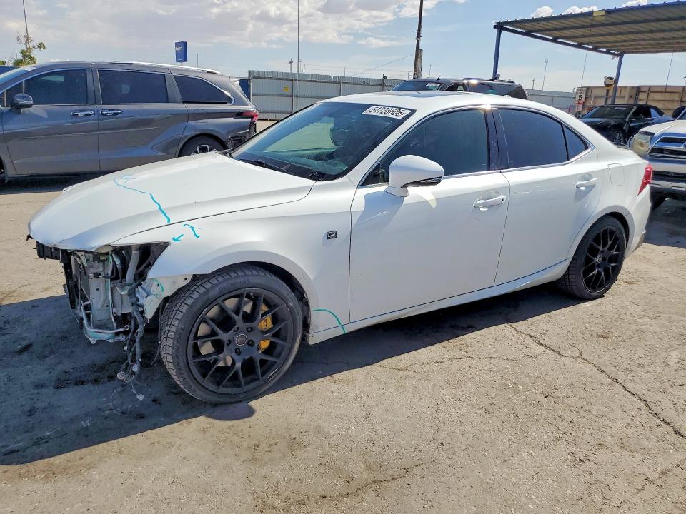 2015 Lexus Is VIN JTHBE1D21F5014981 COPART salvage auction — FRONT END, Tx - Salvage Vehicle Title, sold $125 on 2026-07-10 (photo 1)