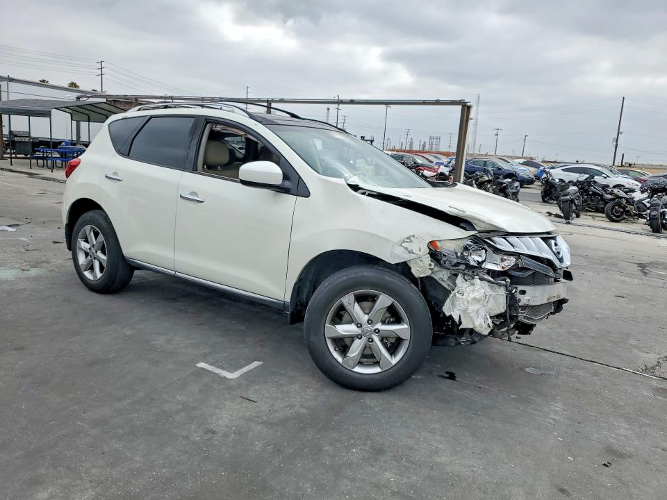 2010 Nissan Murano VIN JN8AZ1MW0AW126697 COPART salvage auction — FRONT END, Ca - Salvage Certificate, sold $975 on 2026-07-15 (photo 4)