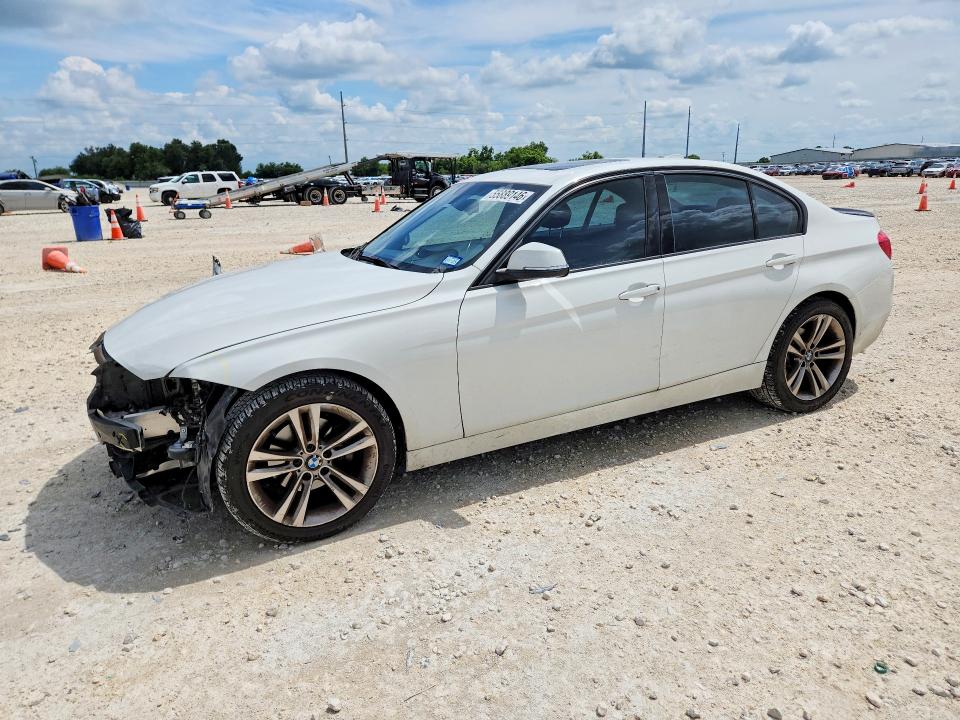 2016 BMW 3er VIN WBA8E9G59GNU30615 COPART salvage auction — FRONT END, Tx - Salvage Vehicle Title, sold $70 on 2026-07-30 (photo 1)