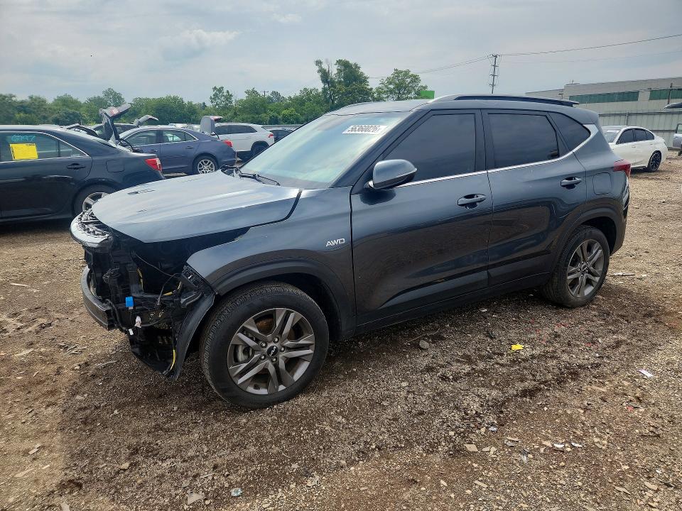 2023 Kia Seltos VIN KNDEUCAAXP7459444 COPART salvage auction — FRONT END, Il - Salvage Certificate, sold $6,200 on 2026-07-29 (photo 1)