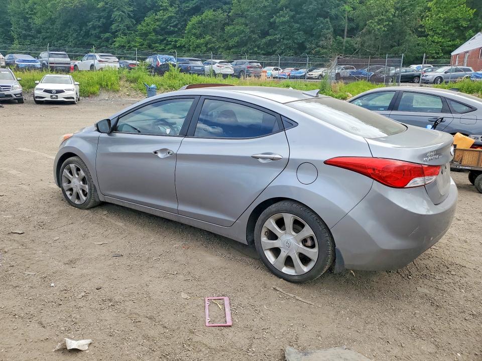 2012 Hyundai Elantra VIN KMHDH4AEXCU351454 COPART salvage auction — VANDALISM, Md - Cert Of Salvage > 75% Damage, sold $1,100 on 2026-07-02 (photo 2)