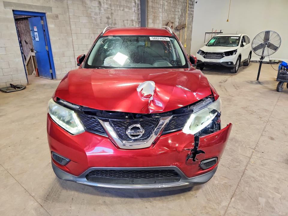 2016 Nissan Rogue VIN KNMAT2MV3GP667854 COPART salvage auction — FRONT END, Pa - Certificate Of Salvage, sold $1,050 on 2026-07-15 (photo 5)
