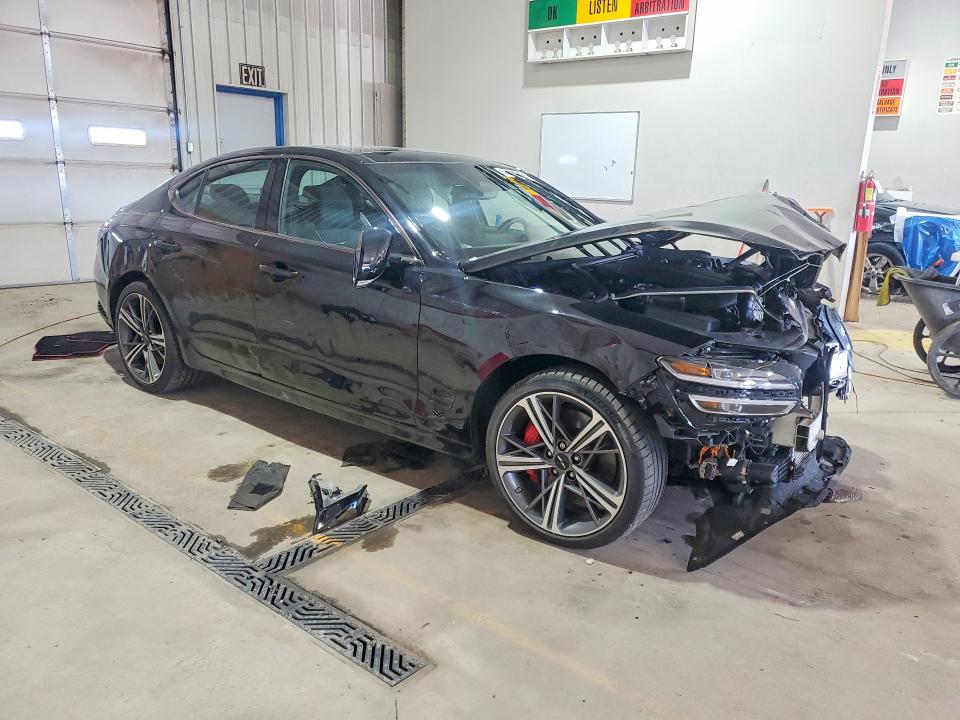 2025 Genesis G70 VIN KMTG54SE3SU151640 COPART salvage auction — FRONT END, Pa - Certificate Of Salvage, sold $5,500 on 2026-07-27 (photo 4)