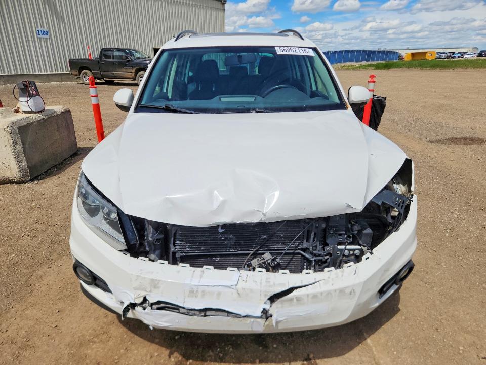2014 Volkswagen Tiguan VIN WVGJV3AX1EW522655 COPART salvage auction — FRONT END, Ab - Bos - Salvage, sold $1,100 on 2026-07-07 (photo 5)