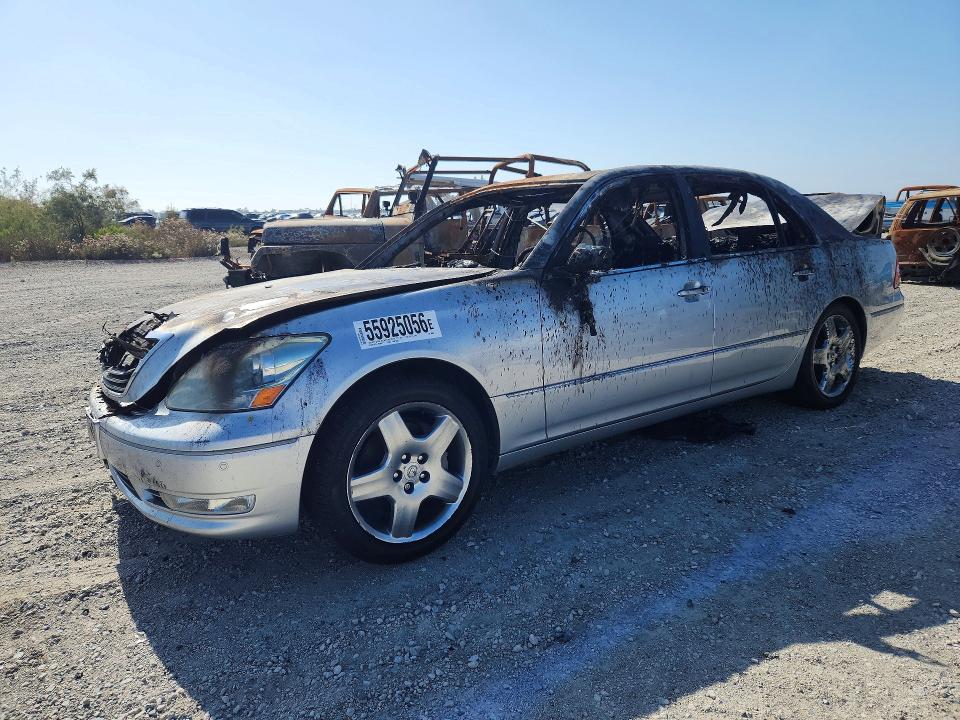 2005 Lexus Ls VIN JTHBN36F455009834 COPART salvage auction — BURN, Ca - Non-Repairable Vehicle Cert, sold $350 on 2026-07-07 (photo 1)