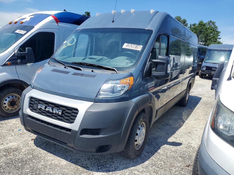 2020 Ram Promaster 3500 VIN 3C6URVJG7LE143644 — COPART salvage auction photo
