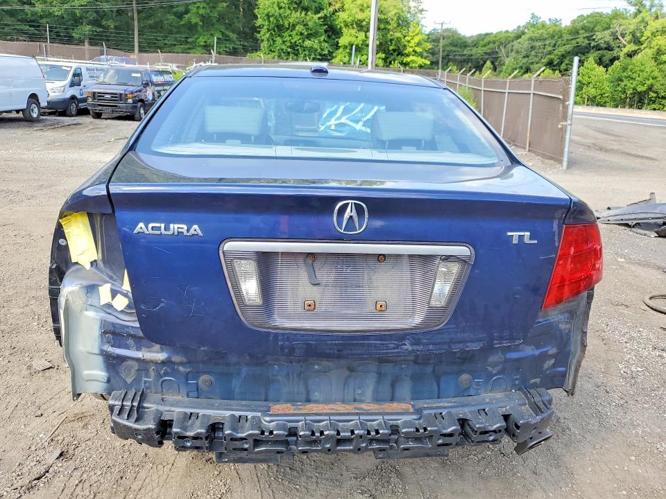 2006 Acura Tl VIN 19UUA66256A077400 COPART salvage auction — REAR END, Md - Cert Of Salvage > 75% Damage, sold $400 on 2026-07-09 (photo 6)