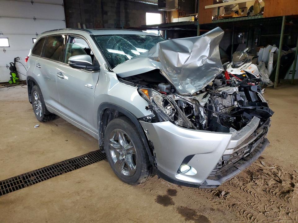 2019 Toyota Highlander hybrid VIN 5TDDGRFH3KS069814 COPART salvage auction — FRONT END, ON - PERMIT SALVAGE, sold $4,800 on 2026-07-14 (photo 4)