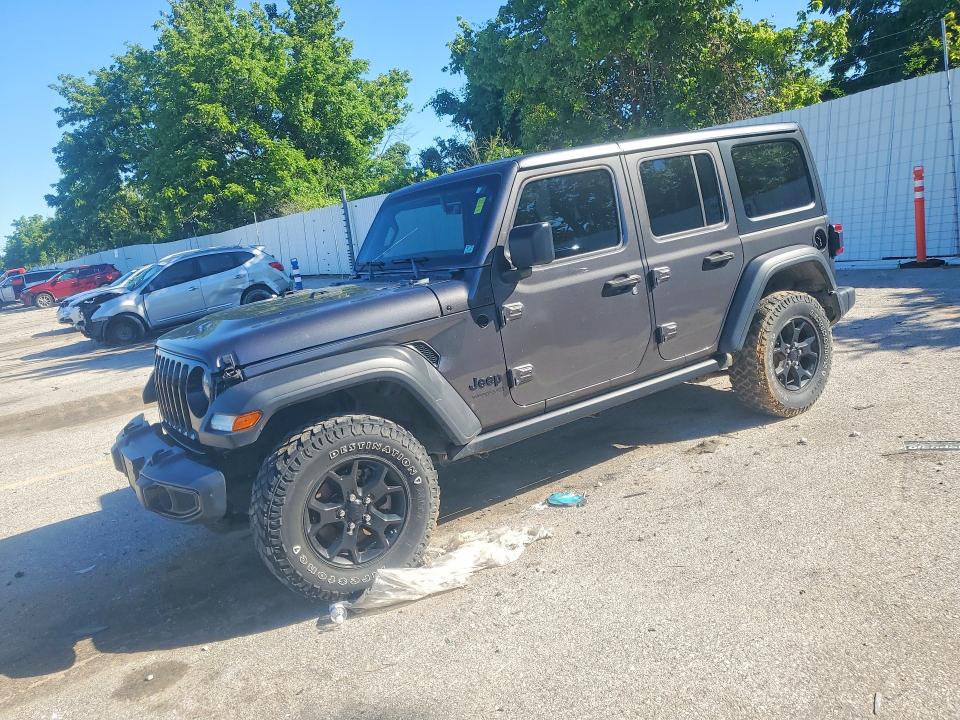 2021 Jeep Wrangler unlimited VIN 1C4HJXDN6MW617890 — COPART salvage auction photo
