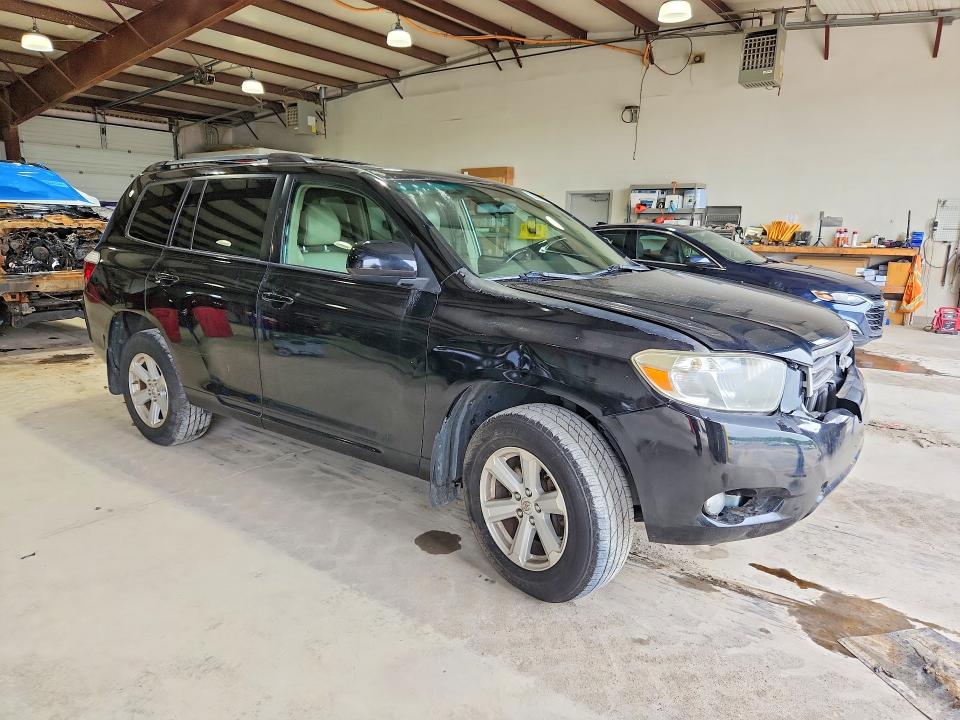 2010 Toyota Highlander VIN 5TDJK3EH6AS011050 COPART salvage auction — FRONT END, Pa - Certificate Of Salvage, sold $2,050 on 2026-07-10 (photo 4)