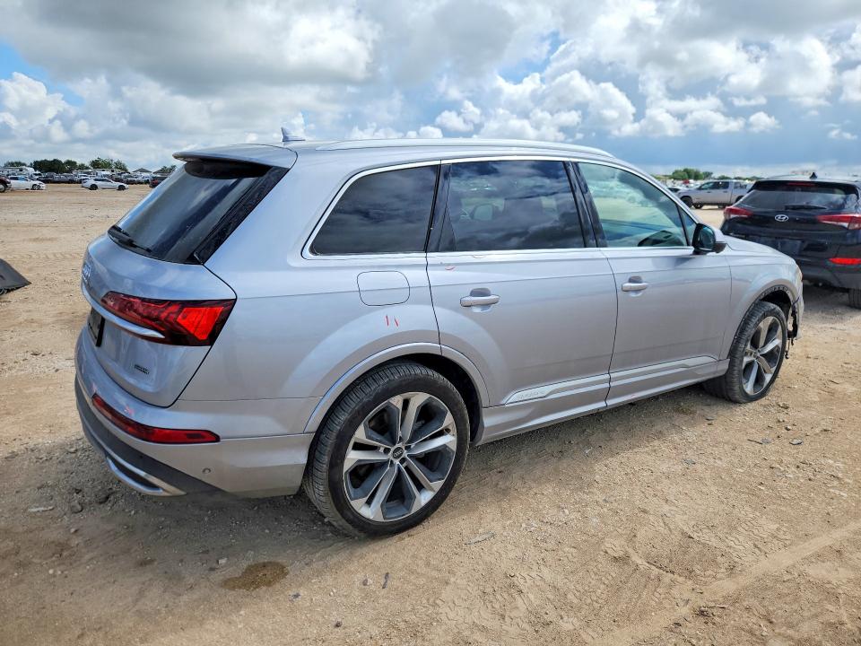 2021 Audi Q7 VIN WA1LXAF76MD030826 COPART salvage auction — FRONT END, TX - SALVAGE VEHICLE TITLE, sold $17,500 on 2026-07-23 (photo 3)