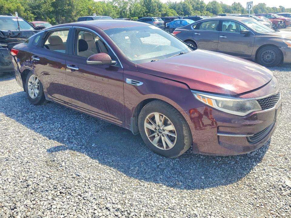 2016 Kia Optima VIN 5XXGT4L33GG102422 COPART salvage auction — REAR END, ID - SALVAGE CERTIFICATE OF TITLE, sold $925 on 2026-07-27 (photo 4)