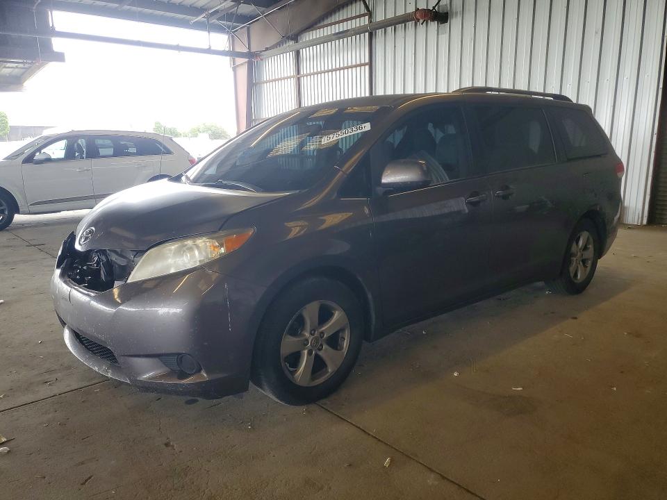 2011 Toyota Sienna VIN 5TDKK3DC5BS050336 COPART salvage auction — FRONT END, Ca - Salvage Certificate, sold $1,200 on 2026-07-27 (photo 1)