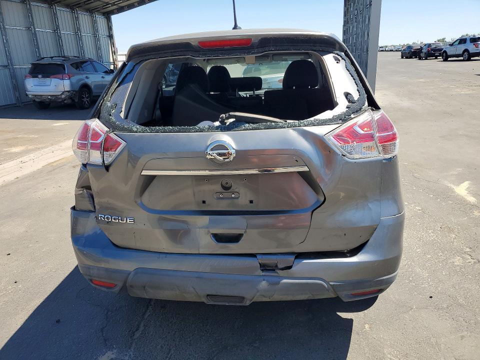 2016 Nissan Rogue sport VIN KNMAT2MTXGP648734 COPART salvage auction — REAR END, Ca - Salvage Certificate, sold $1,350 on 2026-07-09 (photo 6)