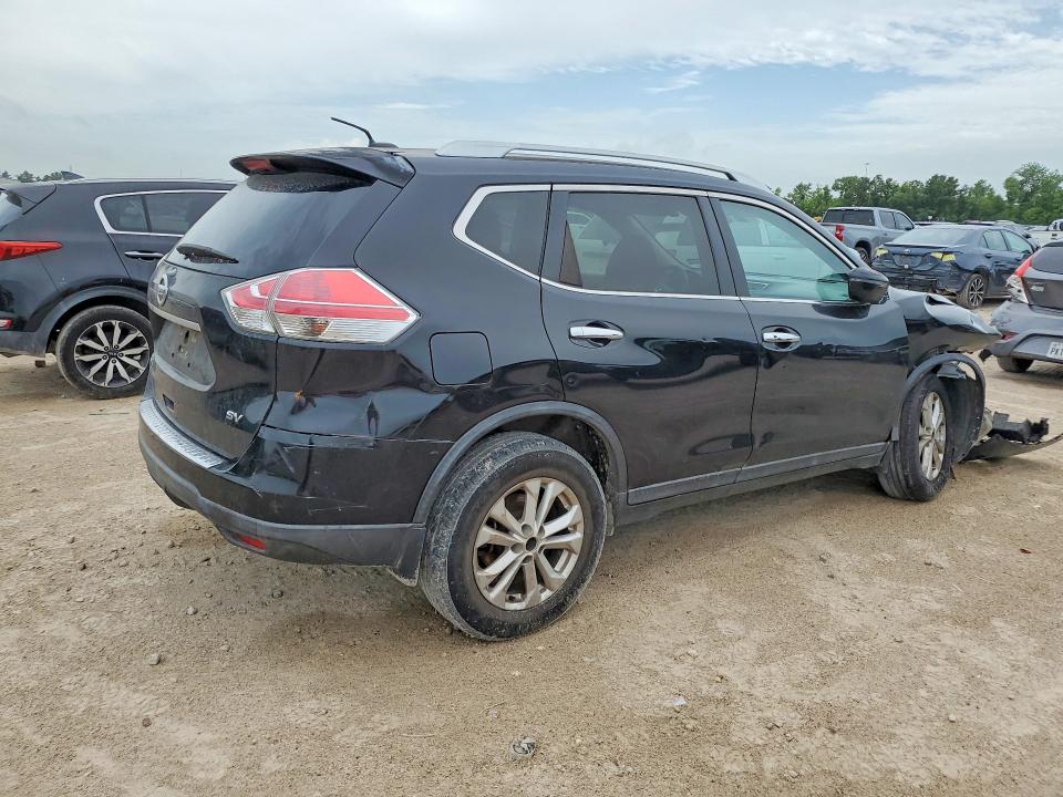 2016 Nissan Rogue VIN KNMAT2MT3GP734483 COPART salvage auction — FRONT END, TX - SALVAGE VEHICLE TITLE, sold $1,000 on 2026-07-31 (photo 3)