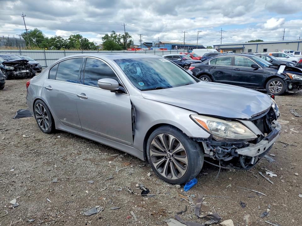 2012 Hyundai Genesis VIN KMHGC4DH0CU191800 COPART salvage auction — FRONT END, IL - SALVAGE CERTIFICATE, sold $225 on 2026-07-24 (photo 4)