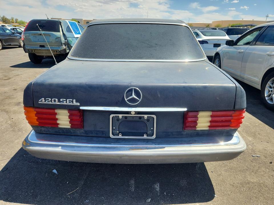 1986 Mercedes-benz S-klasse VIN WDBCA35D7GA210198 COPART salvage auction — STRIPPED, Nv - Lien Papers, Clean Title, sold $500 on 2026-07-29 (photo 6)