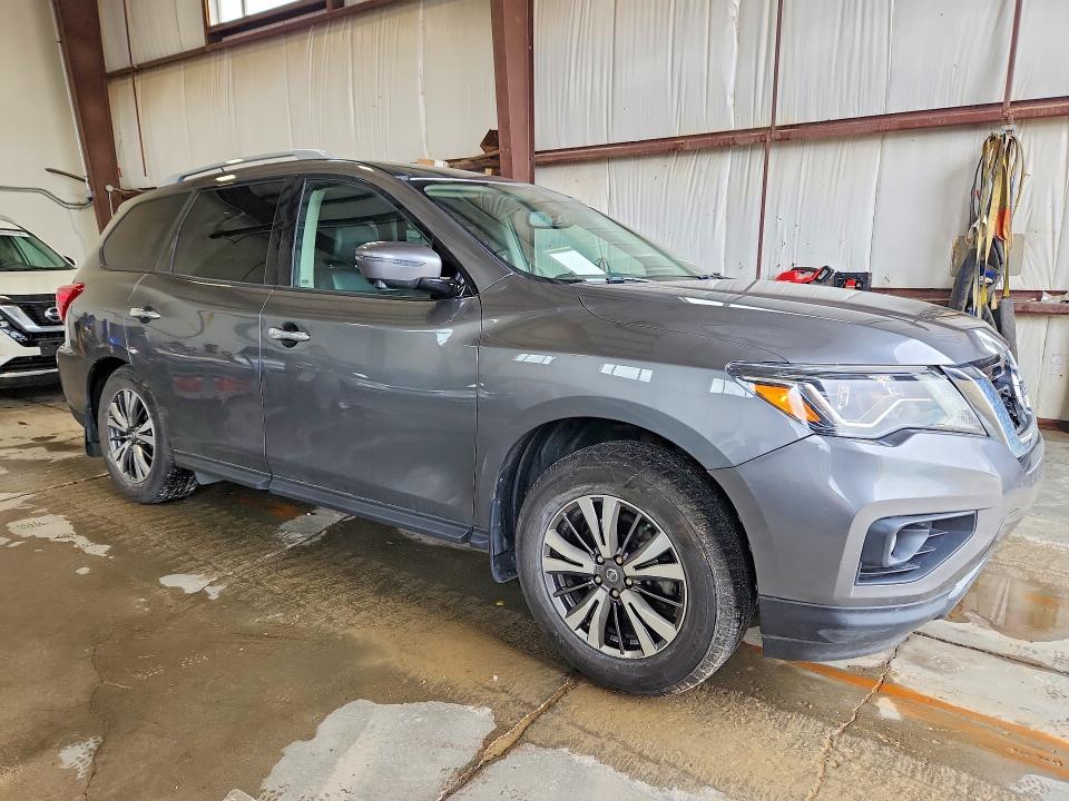2018 Nissan Pathfinder VIN 5N1DR2MM6JC676075 COPART salvage auction — SIDE, Ab - Bos - Salvage, sold $5,000 on 2026-07-09 (photo 4)