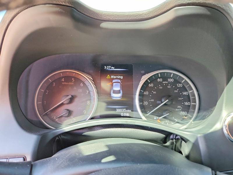 2018 Infiniti Q50 VIN JN1EV7AR7JM442283 COPART salvage auction — FRONT END, Co - Public - Salvage Title, sold $7,400 on 2026-07-29 (photo 9)