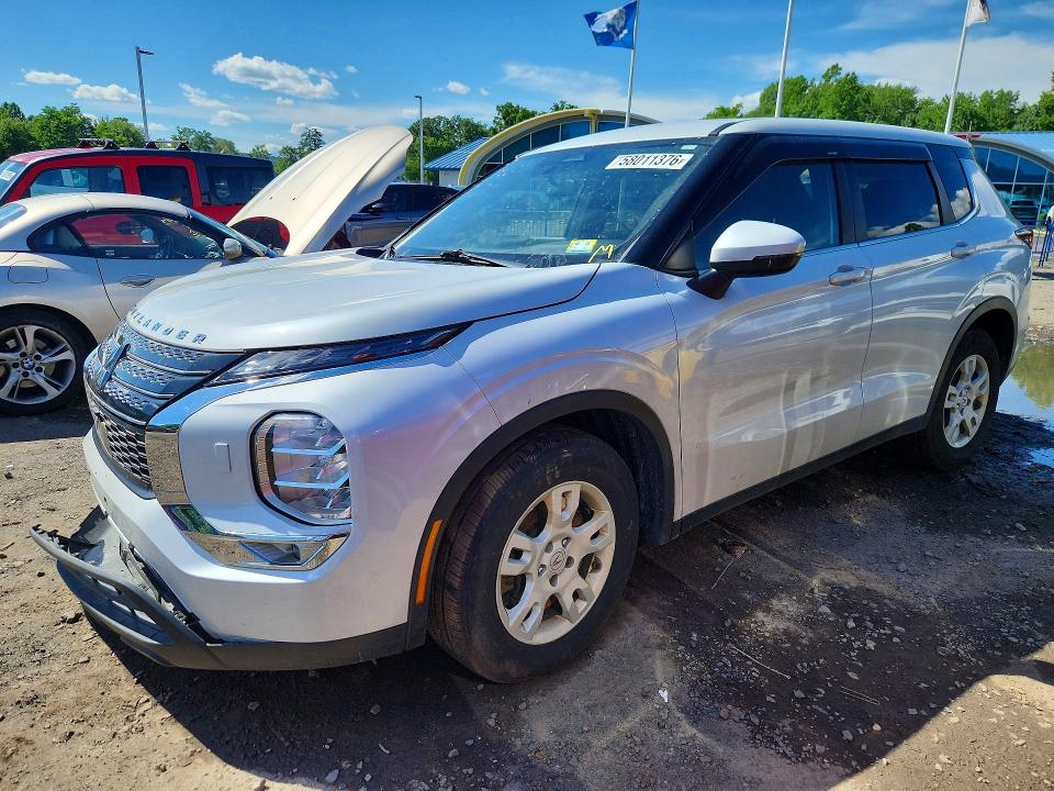 2022 Mitsubishi Outlander VIN JA4J4TA8XNZ023460 COPART salvage auction — FRONT END, Vt - Certificate Of Title, sold $450 on 2026-07-28 (photo 1)