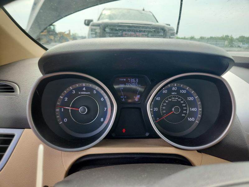 2012 Hyundai Elantra VIN KMHDH4AE3CU231527 COPART salvage auction — FRONT END, Mi - Certificate Of Title, sold $500 on 2026-07-20 (photo 9)