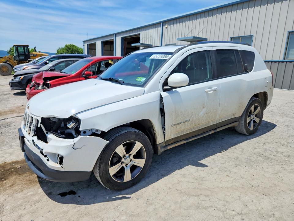 2016 Jeep Compass VIN 1C4NJDEB2GD795107 COPART salvage auction — FRONT END, Pa - Certificate Of Salvage, sold $375 on 2026-07-24 (photo 1)