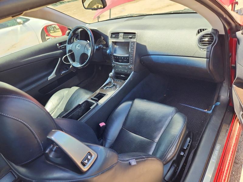 2010 Lexus Is VIN JTHFF2C29A2507517 COPART salvage auction — REAR END, Il - Salvage Certificate, sold $575 on 2026-07-28 (photo 8)