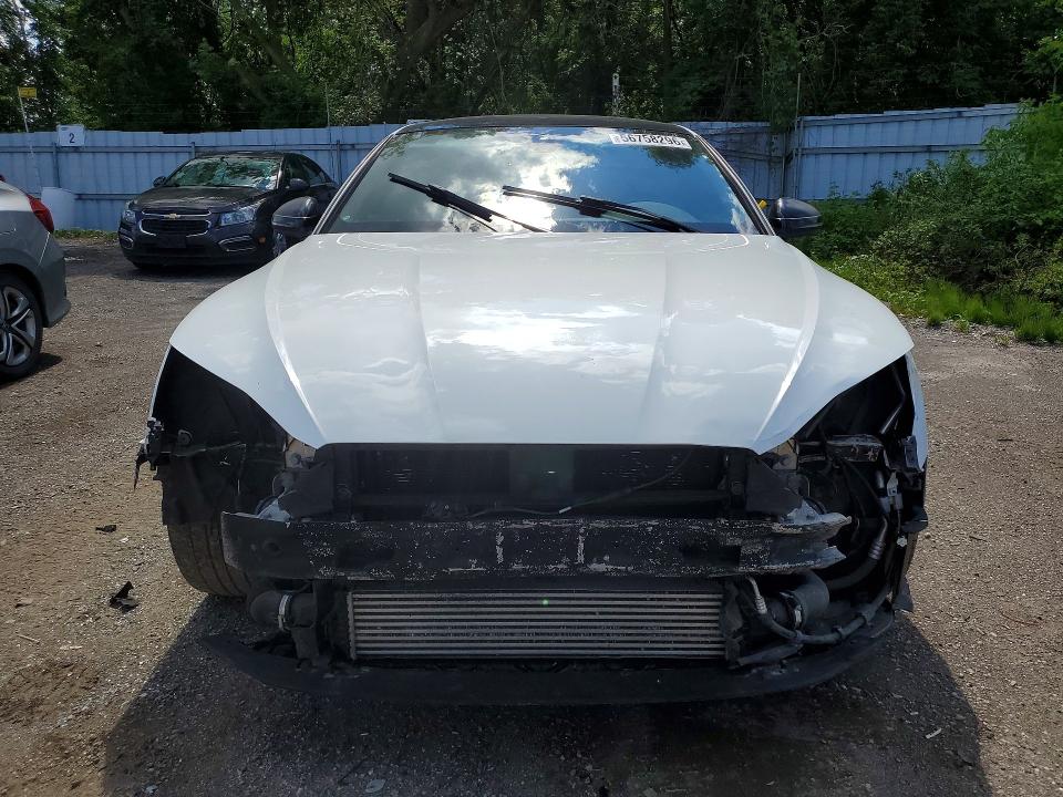2018 Audi S5 VIN WAUC4CF59JA074841 COPART salvage auction — FRONT END, ON - PERMIT NO BRAND - UNFIT, sold $5,700 on 2026-07-21 (photo 5)