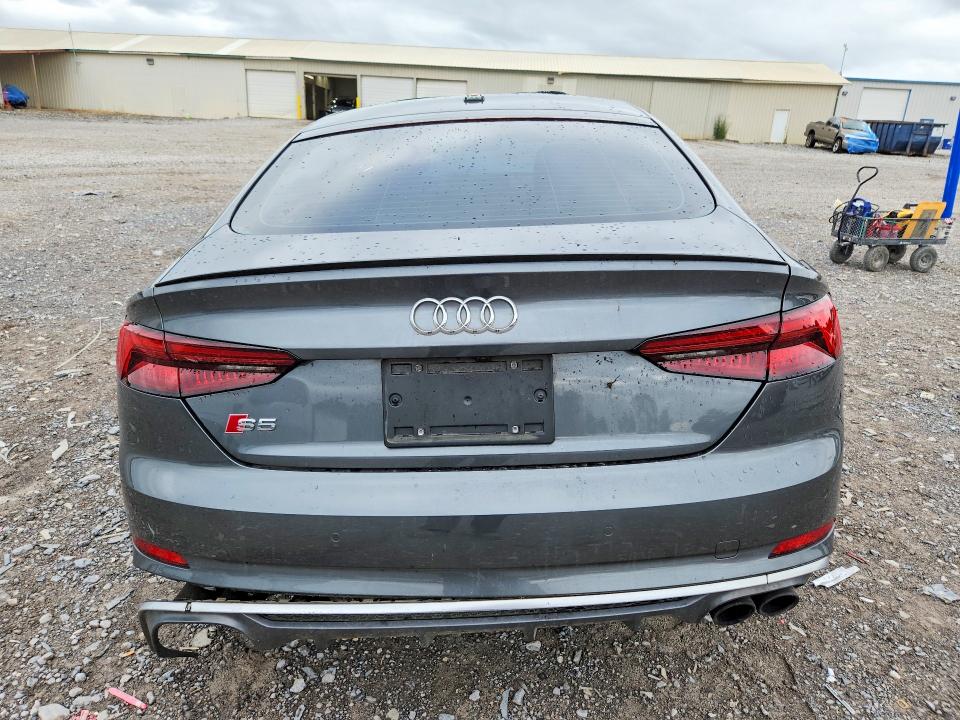 2018 Audi S5 VIN WAUC4CF57JA051459 COPART salvage auction — ALL OVER, TN - SALVAGE CERTIFICATE, sold $600 on 2026-07-16 (photo 6)