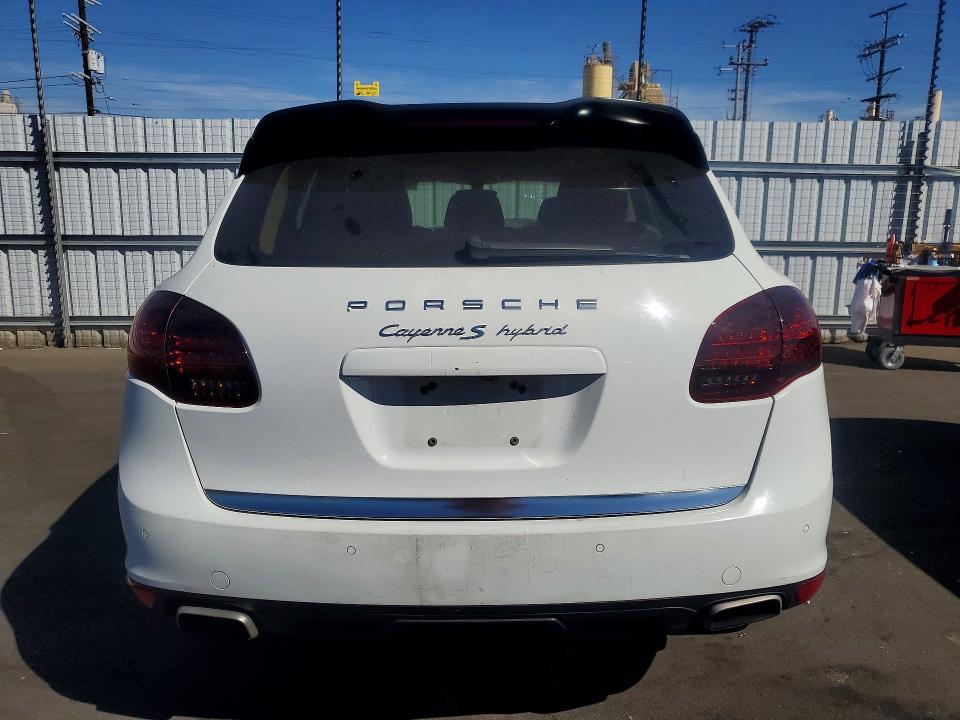 2012 Porsche Cayenne VIN WP1AE2A24CLA93947 COPART salvage auction — FRONT END, Ca - Salvage Certificate, sold $1,700 on 2026-07-29 (photo 6)