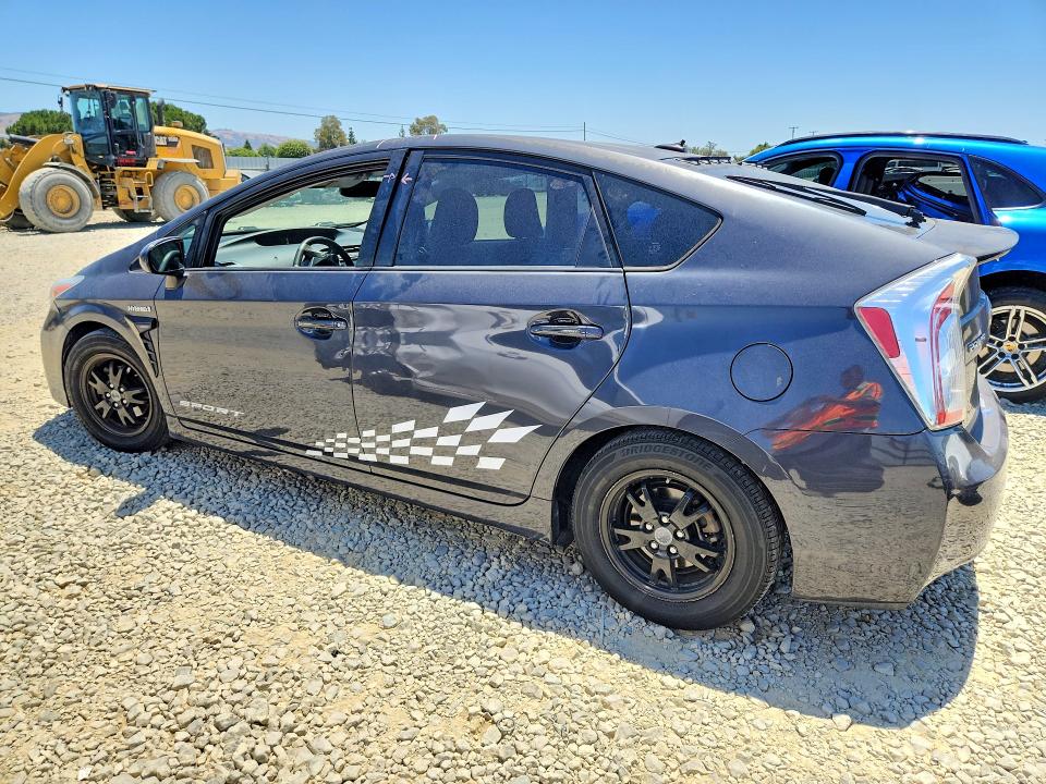 2012 Toyota Prius VIN JTDKN3DU4C5498039 COPART salvage auction — VANDALISM, CA - SALVAGE CERTIFICATE, sold $2,150 on 2026-07-14 (photo 2)